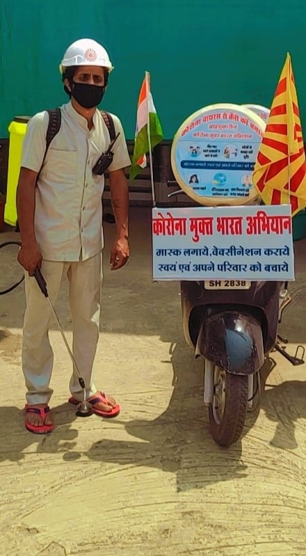 Bhopal: One-man army spreads message on corona protection protocols