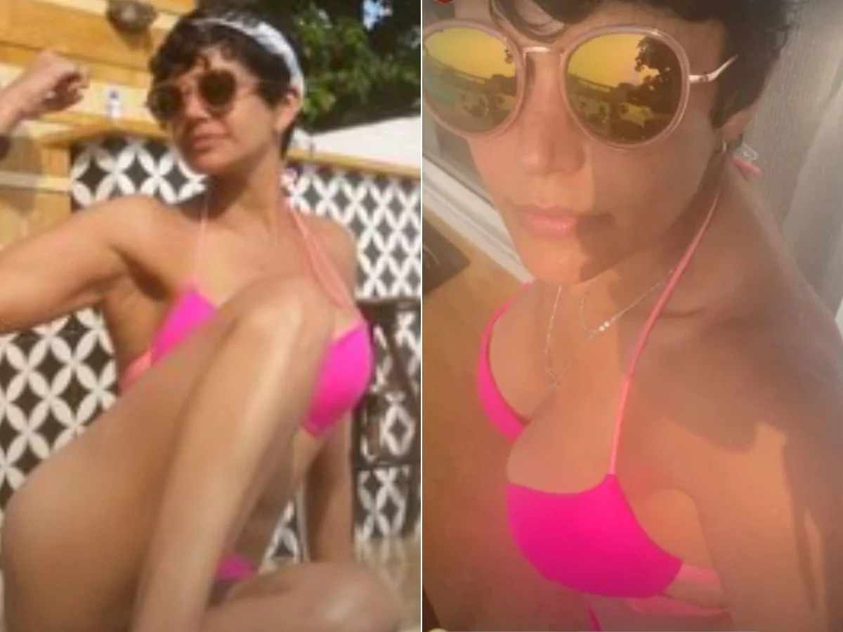 Mandira Bedi celebrates birthday eve in a hot pink bikini by the pool