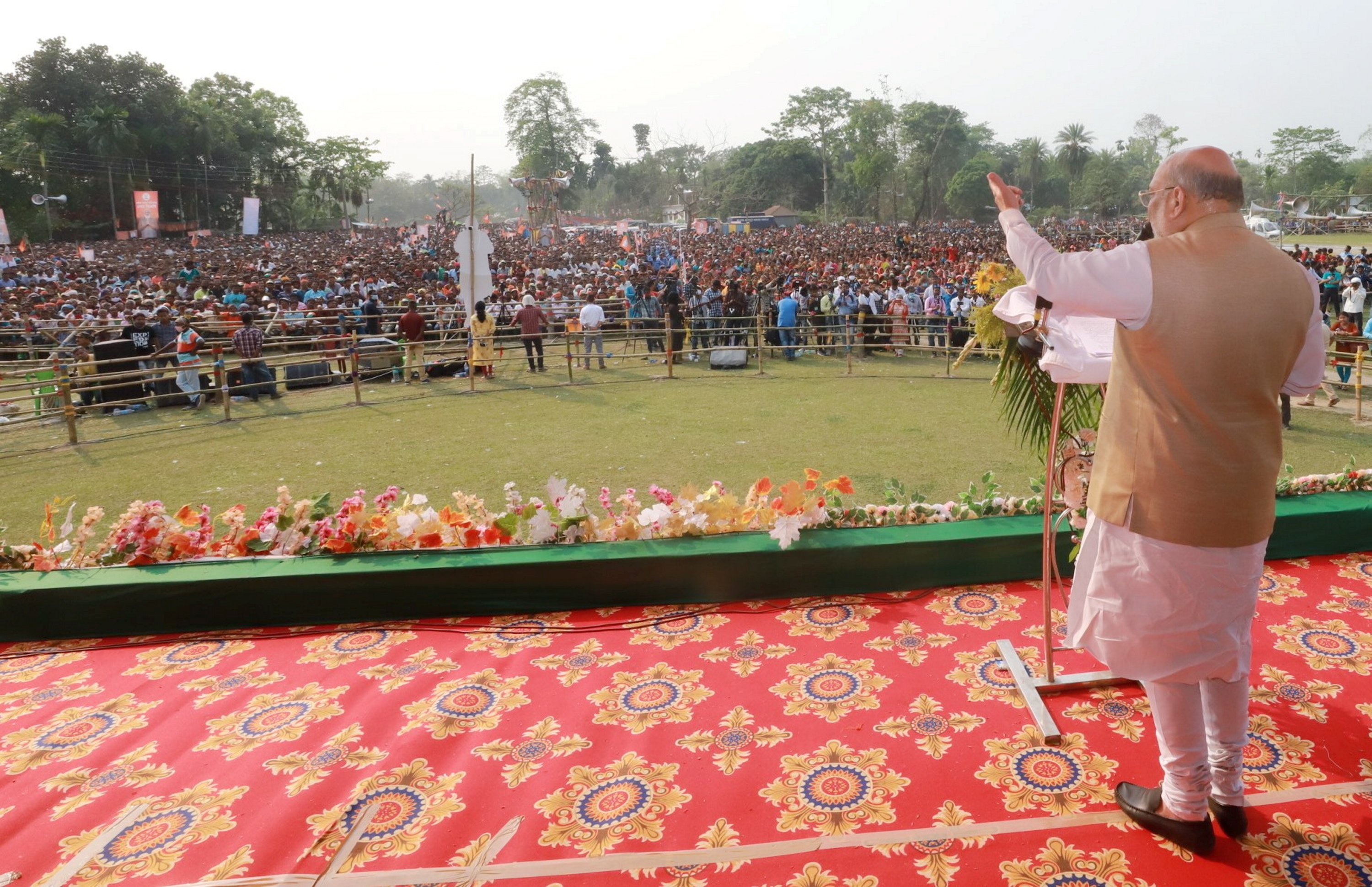 Amit Shah carries resignation letter during rally in North Bengal, says 'will resign if people want me to leave'