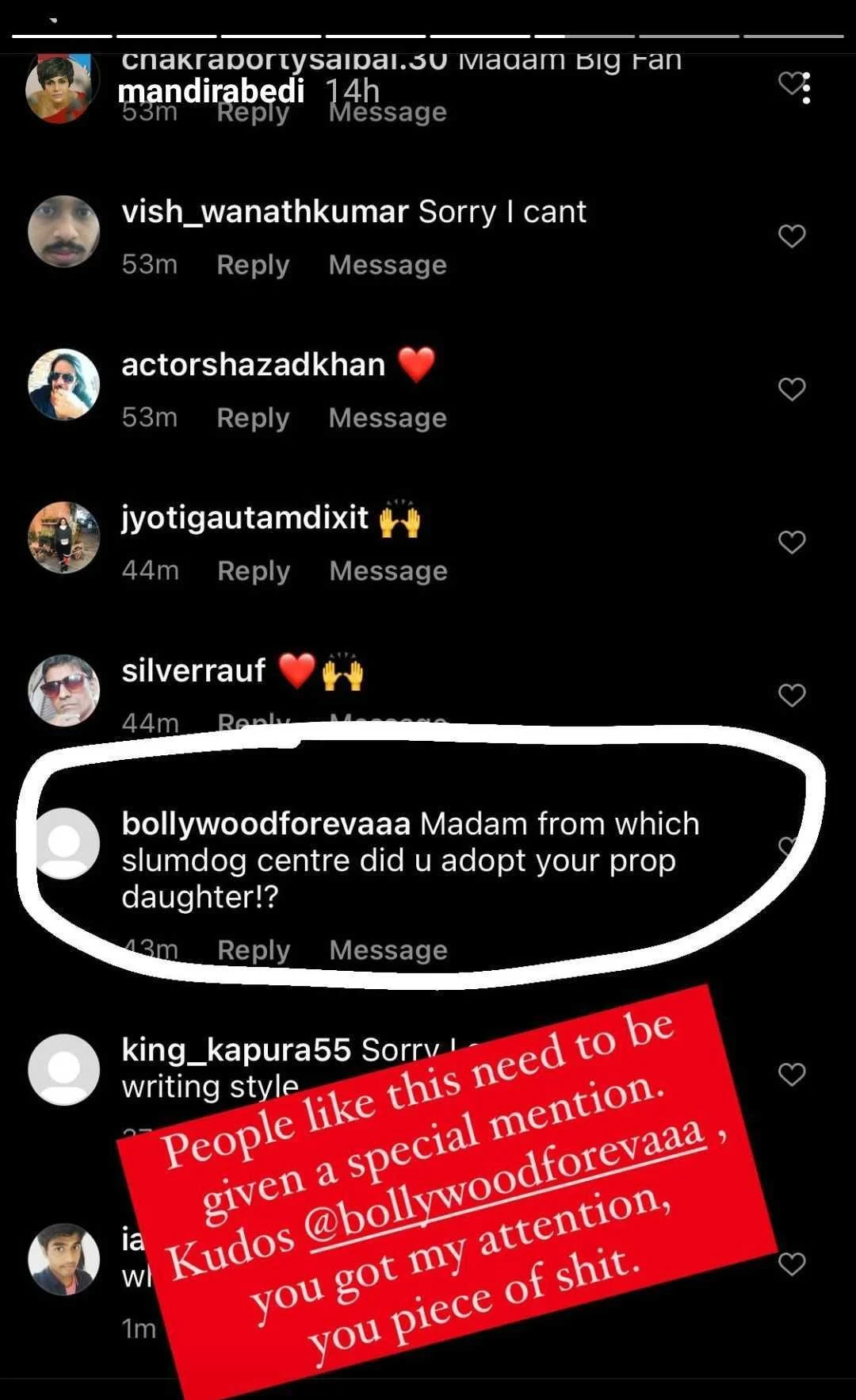 'You piece of s**t': Mandira Bedi slams troll for asking 'from which slumdog centre did you adopt your daughter?'