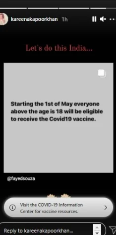 'Finally': Kareena Kapoor, Swara Bhasker react to everyone above 18 being eligible for COVID-19 vaccination from May 1