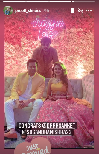 Preeti's Instagram story