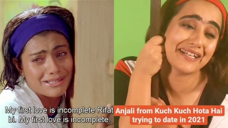 Anjali Sharma trying to date in 2021: Kusha Kapila's 'Kuch Kuch Hota Hai' spoof leaves Karan Johar in splits 