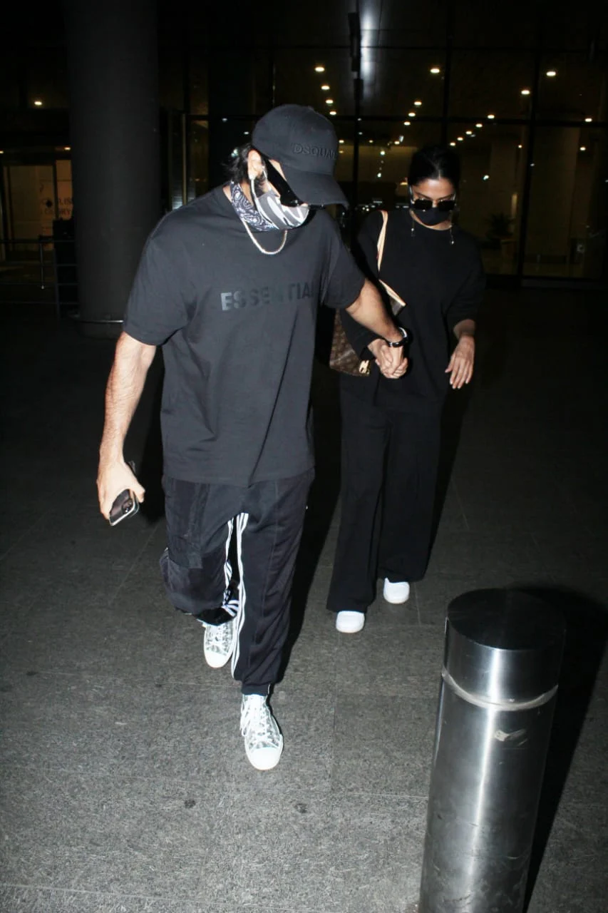 In Pics: Deepika Padukone arrives back in Mumbai with husband Ranveer Singh