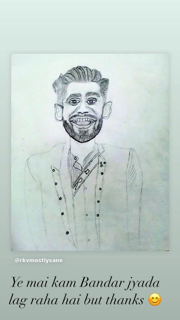 'Have some respect': Netizens express disappointment after Rahul Vaidya trolls fan's sketch