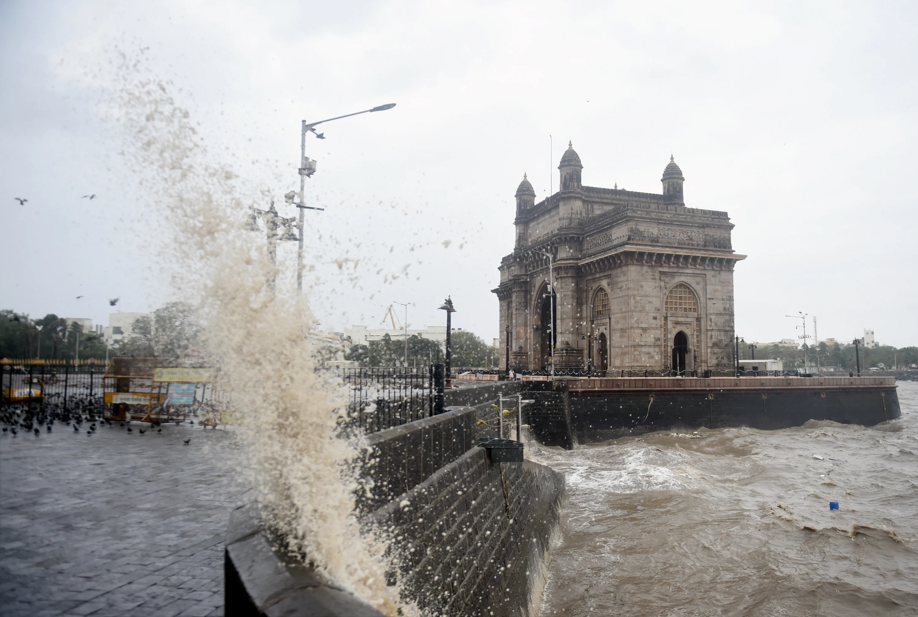 A view from Mumbai's iconic Gateway of India