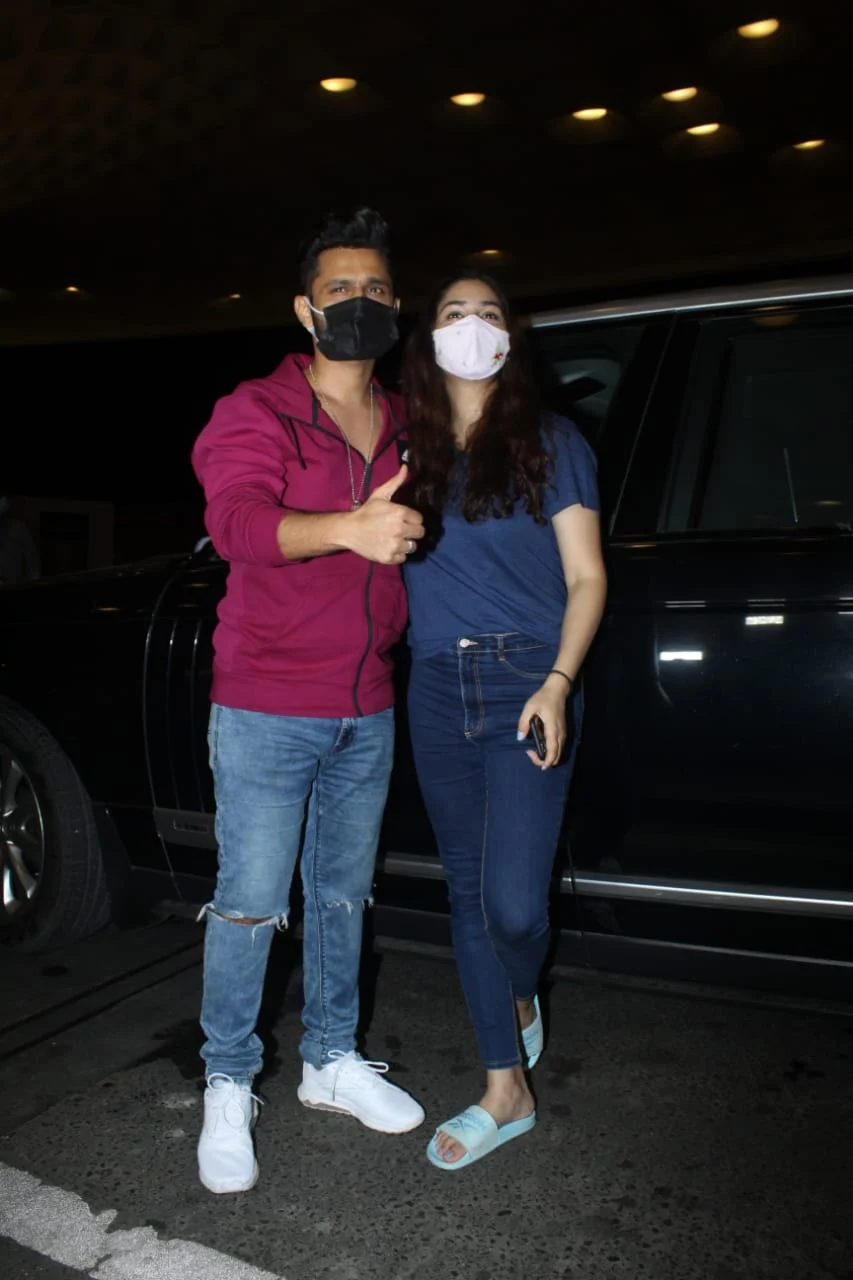 'So much drama for camera': Trolls react to Rahul Vaidya-Disha Parmar’s PDA at Mumbai airport