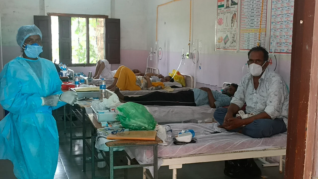 Madarsa Anwarul Ulum Higher Secondary School in Khanpura village turns into Covid care centre