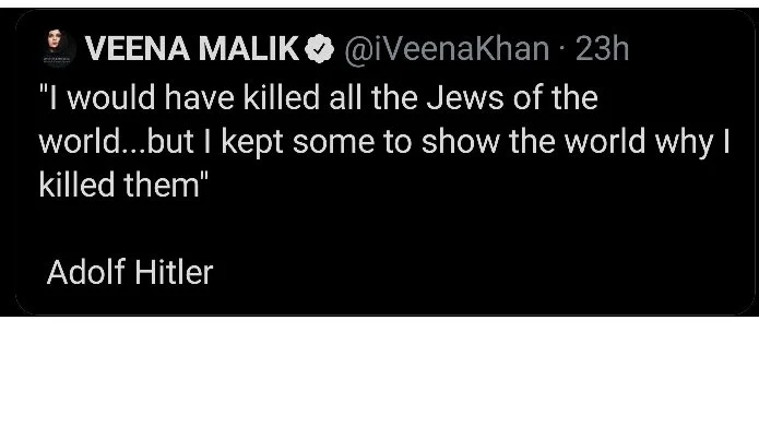 'Kangana of Pakistan': Ex-Bigg Boss contestant Veena Malik receives flak for quoting Adolf Hitler amid Israel-Palestine conflict