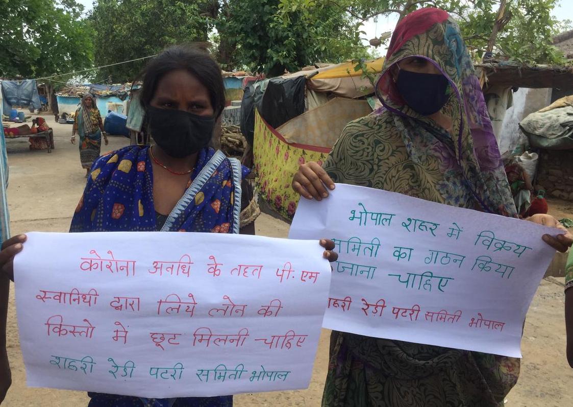 Bhopal: Protest by 'Rehri, Patri Samiti', now street vendors want frontline workers status