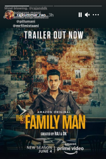 'The Family Man' 2 Trailer: Rajkummar Rao, Taapsee Pannu, and other celebs laud Manoj Bajpayee, Samatha Akkineni's performance