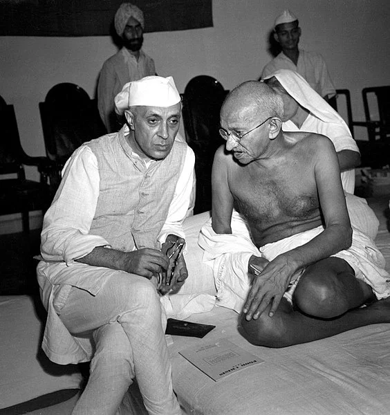 Gandhiji and Jawaharlal Nehru