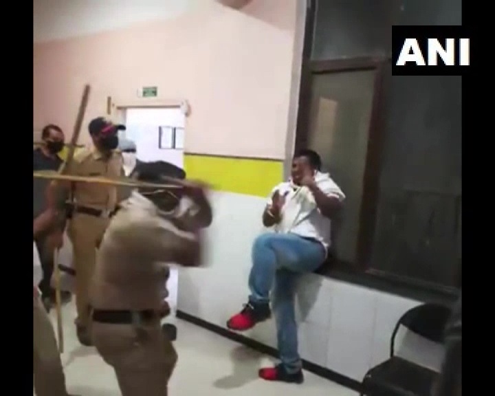 Probe ordered after video of cops thrashing BJP worker in Maharashtra's Jalna goes viral 