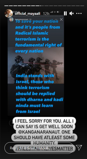 Pakistani actors, netizens slam Kangana Ranaut for supporting Israeli attack on Palestine