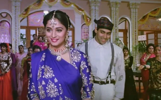 Madhuri and Salman Khan in Hum Aapke Hain Koun