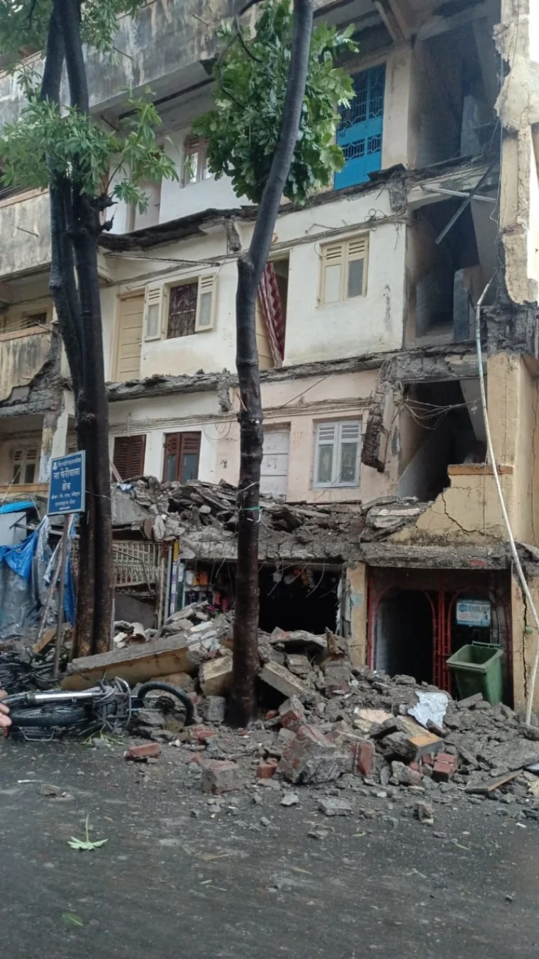 Cyclone Tauktae: Part of rickety building collapses in Bhayandar; 72 residents rescued