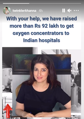 Twinkle Khanna raises Rs 92 lakh to procure oxygen concentrators amid COVID-19 crisis