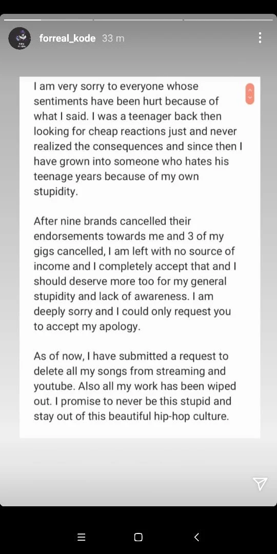 Rapper MC Kode under fire for abusing Hinduism in old rap battle video; issues apology