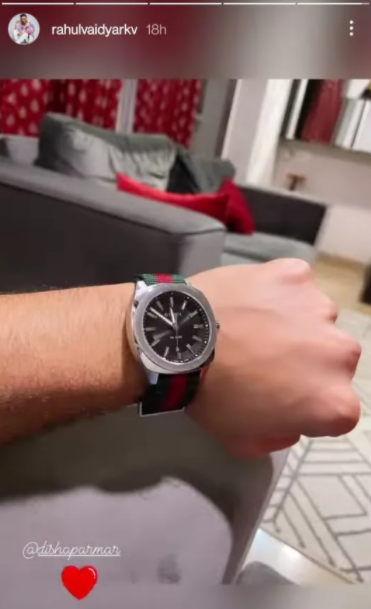 Disha Parmar gifts beau Rahul Vaidya a Gucci watch wroth Rs 71K before he leaves for 'Khatron Ke Khiladi'