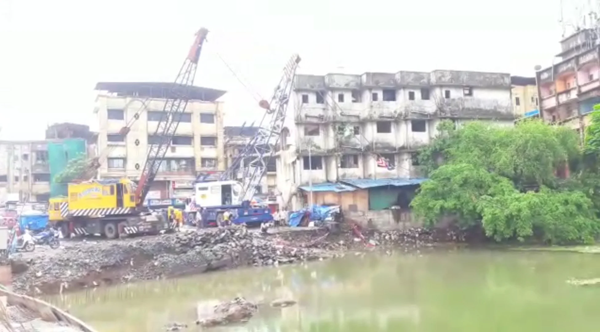 JCB submerged