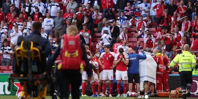 'Please God save him': How Twitter reacted to Christian Eriksen's mid-game collapse