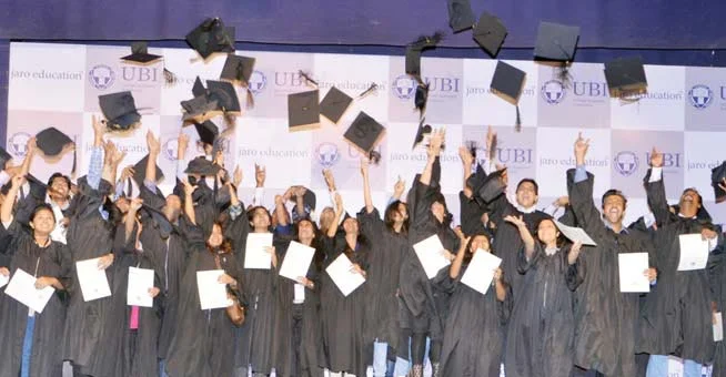 Moment of students euphoria at the Convocation Ceremony