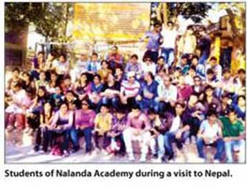 Nalanda Academy students visit Nepal