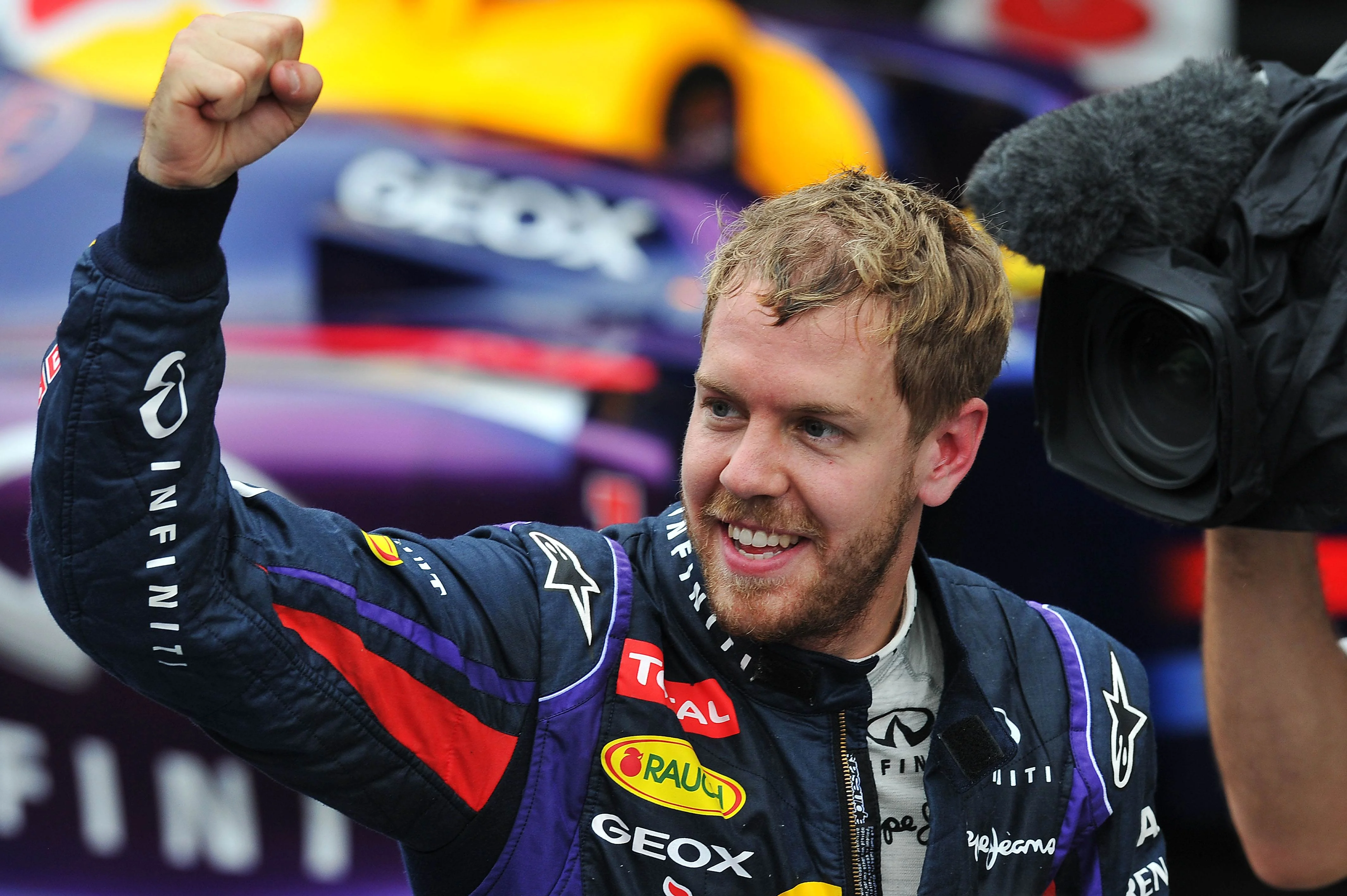 Vettel ends season on record high in Brazil