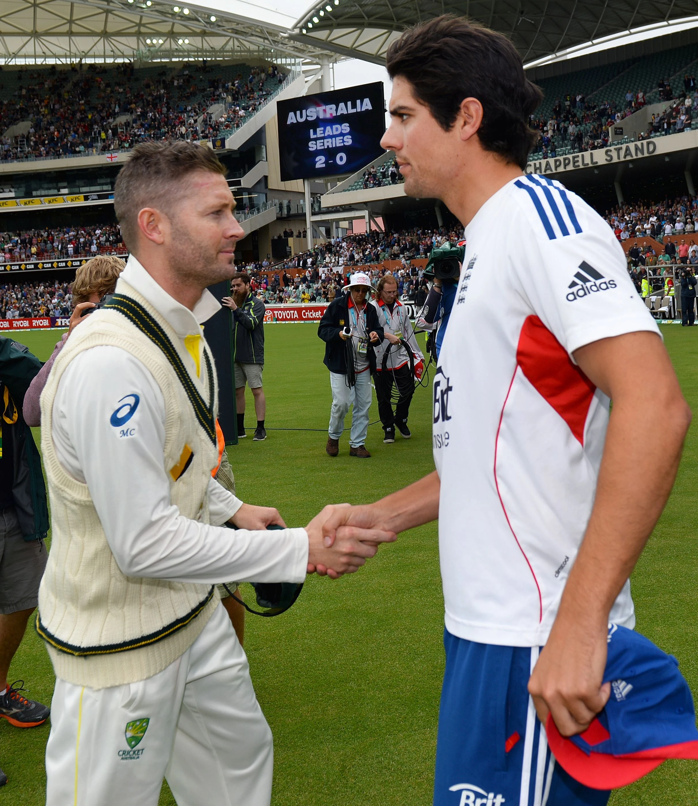 Clarke, Cook reach the 100 mark together