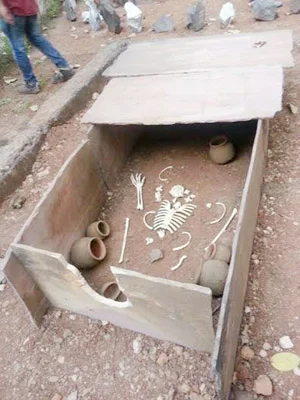 Pit burial