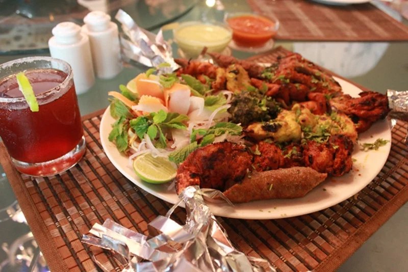 Grilled meat spread at Al Rehmani Picture Credits: redscarabtravelandmedia.wordpress.com