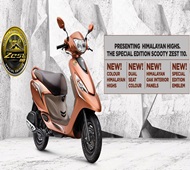 Tvs Scooty Zest 110 Himalayan Highs Special Edition Launched