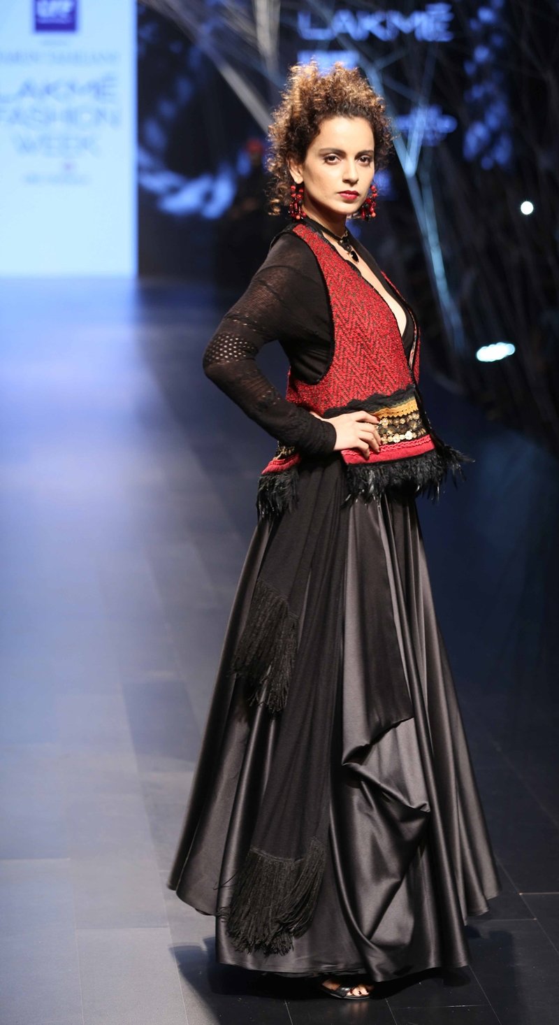 Actress Kangana Ranaut at Lakme Fashion Week Winter Festive 2016