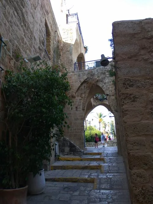 One of the many narrow lanes in Jaffa