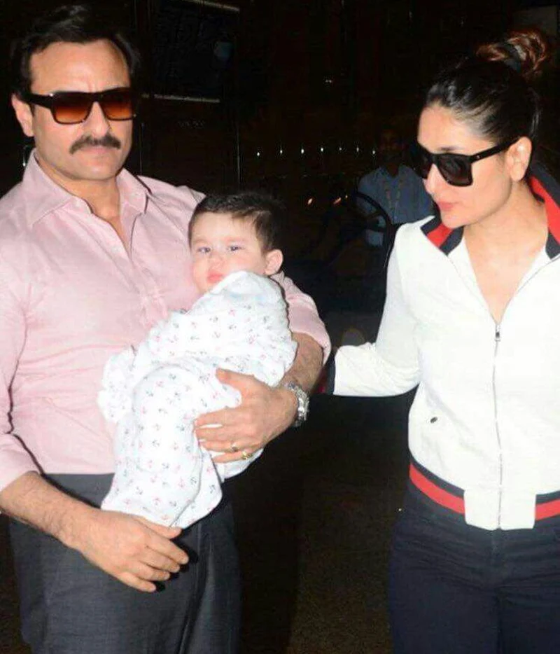Post Swiss adventure, Saif, Kareena and Taimur back in Mumbai