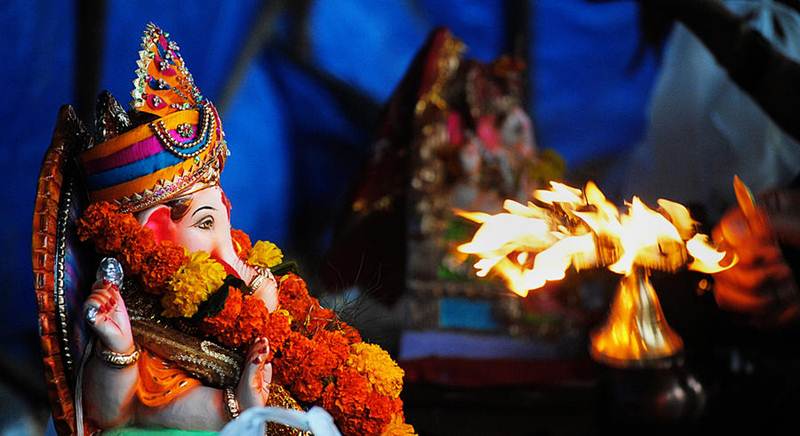 Welcoming Lord Ganesha with the scent of spirituality