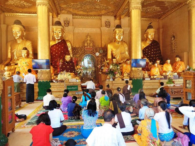 Burmese are devout Buddhists