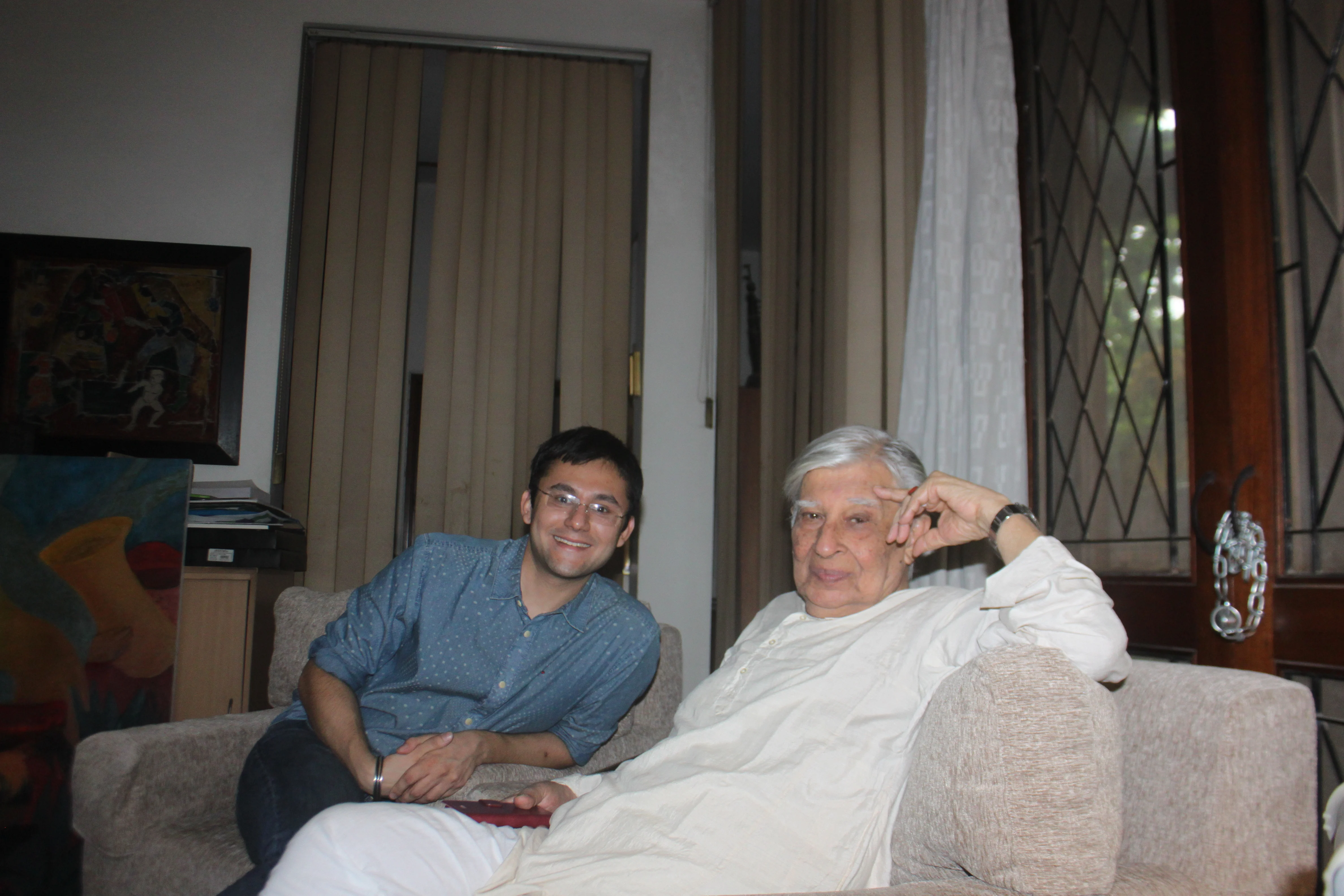 Krishen Khanna with Author