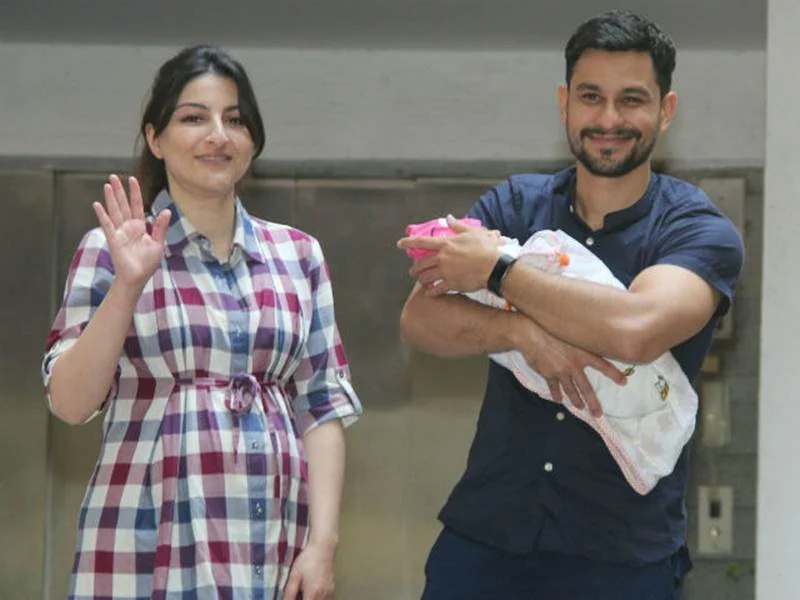 See pictures! Soha Ali Khan, Kunal Kemmu bring baby Inaaya home