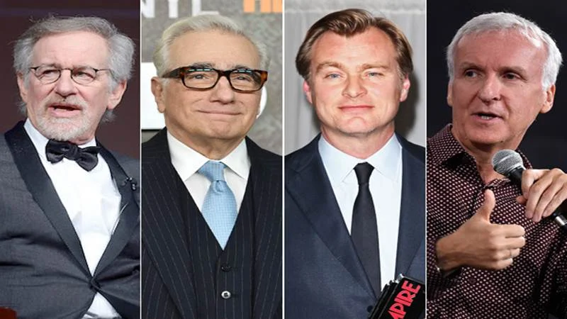 <strong>From (L) to (R): Steven Spielberg, Martin Scorsese, Christopher Nolan, James Cameron</strong>