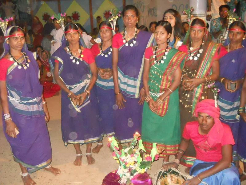 Tribe from Chhattisgarh get ready to perform