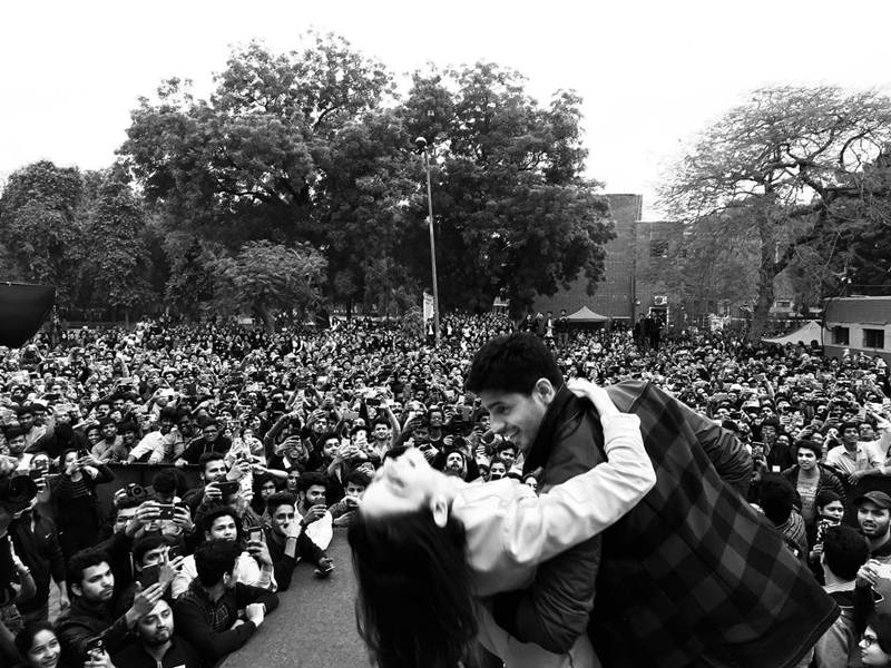 In pics: Team Aiyaary had a gala time at Delhi University’s SRCC college