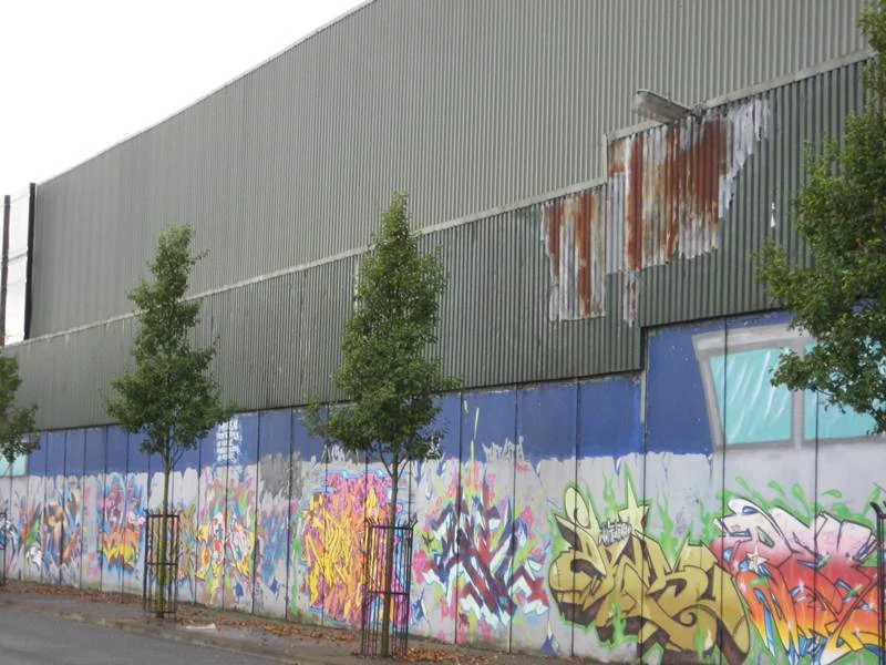 Graffiti on the Peace Wall in Belfast