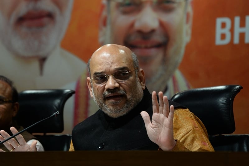 <strong>Amit Shah. AFP PHOTO / SAJJAD HUSSAIN</strong>