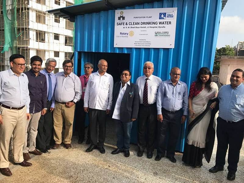 Inauguration of Jal project at J J hospital