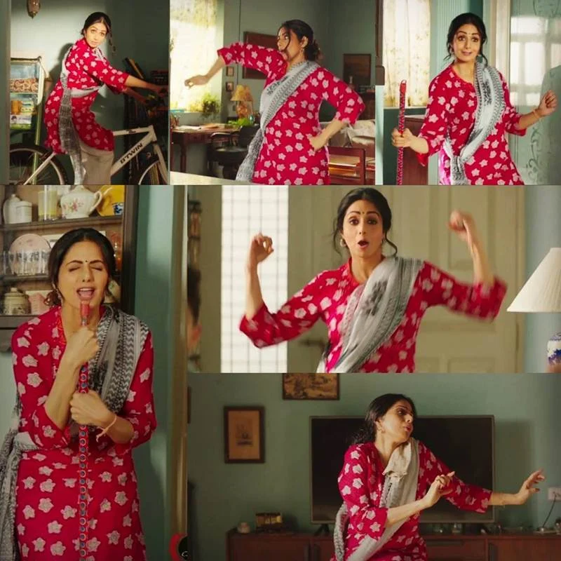 Styling was tweaked to suit late Sridevi’s persona for an ad