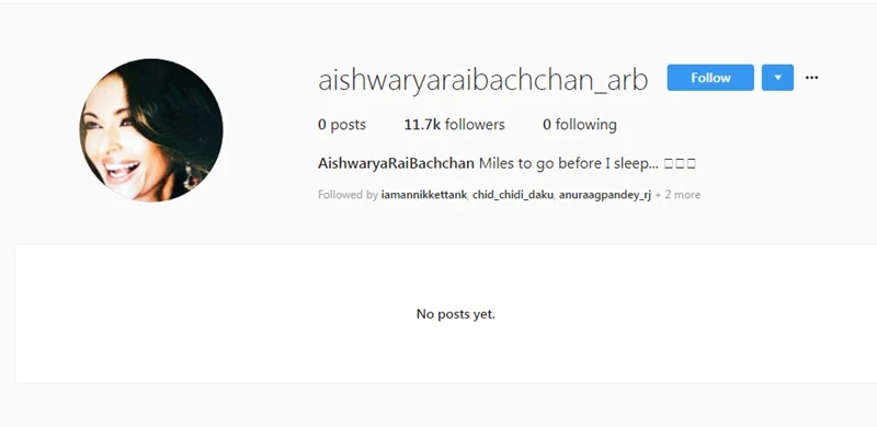 Wow! Aishwarya Rai Bachchan makes official debut on Instagram