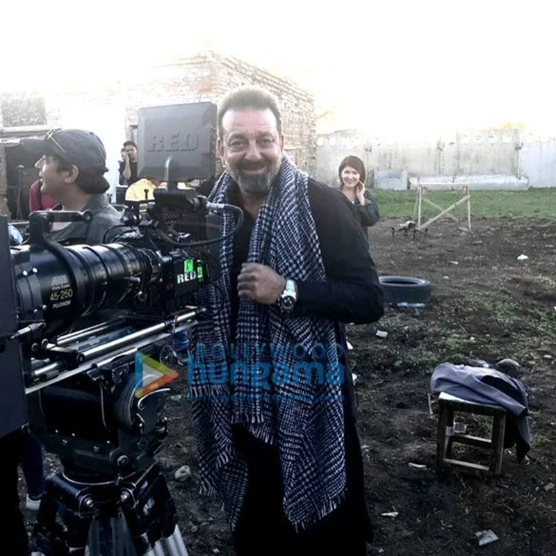 In Pictures: Sanjay Dutt celebrates a kid’s birthday on the sets of ‘Torbaaz’