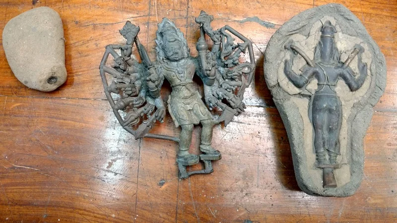 Stages in the Lost-Wax Sculpting Technique for sculpting bronze idols
