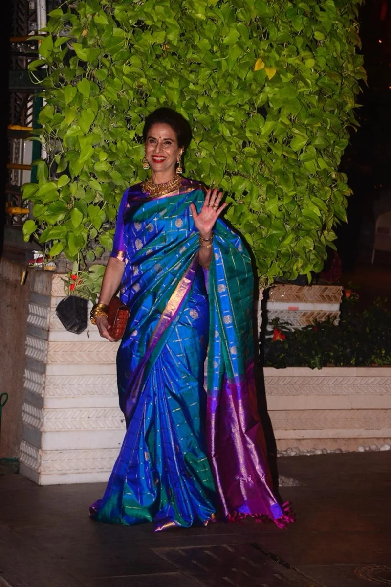 Shobha De at Mukesh Ambani’s house. Photo By: Viral Bhayani